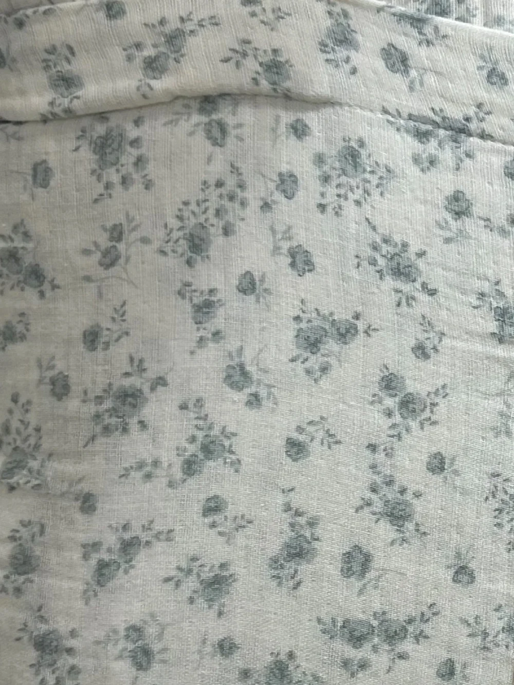 Rachel Zoe Florals and Soft Ruffles on Cotton Gauze Queen Comforter Set 90”x90”